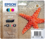 Epson 603 Multipack - 4-balení - černá, žlutá, azurová, purpurová - originál - blistr - inkoustová cartridge - pro Expression Hom