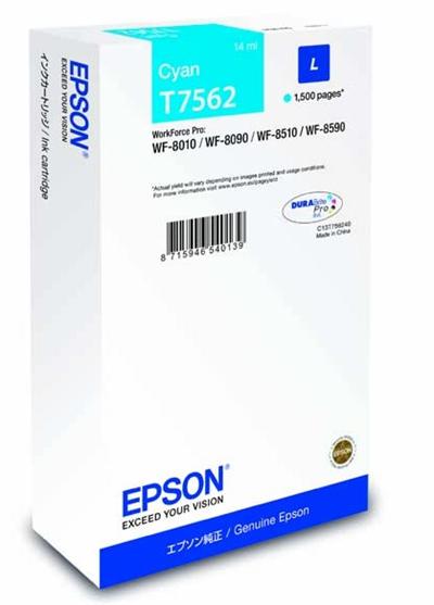 Epson ink cyan 1500str./14ml, pro WorkForce Pro WF-8590DWF