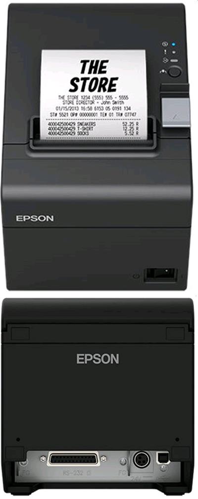 EPSON TM-T20III,pokladní tiskárna,USB+RS232,zdroj,EU kabel,černá