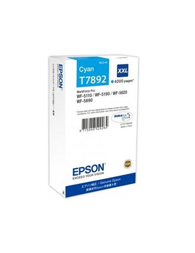 Epson WF-5620 5110 5190 5690, ink kazeta cyan 78XXL 4k (34ml)