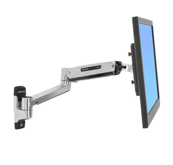 ERGOTRON LX Sit-Stand Wall Mount LCD Arm, Polished - flexibilní nástěnný držák pro minitory max. 42"