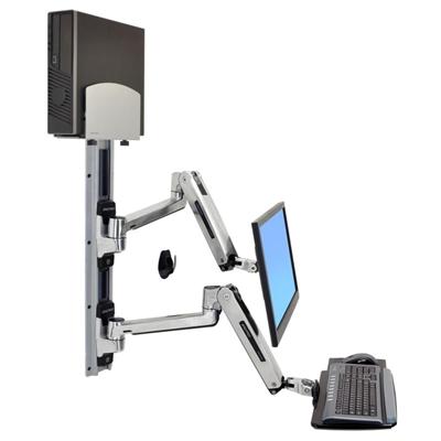 ERGOTRON LX SIT STAND WALL MOUNT SYSTEM, systém držáků na zeď, monitor (all in one), PC, klávesnice, myš