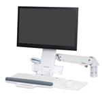 ERGOTRON StyleView® Sit-Stand Combo Arm (white),nástěnný držák do lišty LCD, klávesnice+ myš,sklopný, bílá