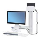 ERGOTRON StyleView® Sit-Stand Combo System, držák LCD, klávesnice+ myš,scanner,malé PC, bílý