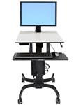 ERGOTRON WorkFit-C, Single LD Sit-Stand Workstation, nastavitelná pojízdná pracovní stanice k stání či sezení