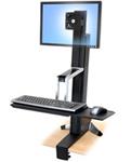 ERGOTRON WorkFit-S, Single LD Sit-Stand Workstation, nastavitelný stolní držák pro monitor, kláv.+myš.