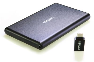 EVOLVEO 2.5" Tiny 2, 10Gb/s, externí rámeček na HDD, USB A 3.1 + redukce USB A/USB C