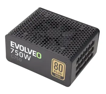 EVOLVEO G750 zdroj 750W, eff 91%, 80+ GOLD, aPFC, modulární, retail