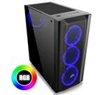 EVOLVEO Ptero Q1, case ATX , x RGB Rainbow Ring 120mm ventilátory , 2x 2,5 " SSD