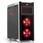 EVOLVEO Ray 4 CR, case ATX, 3 x 120 mm, USB 3.0, čelo a bočnice z tvrzeného skla,červené podsv.