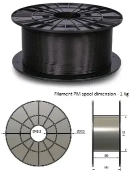 Filament PM tisková struna (filament) PLA 1.75mm,1kg,oranžová