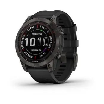 Garmin Fenix 7 PRO Sapphire Solar, Titan Carbon Gray / Black Band