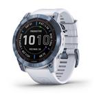 Garmin Fenix 7X PRO Sapphire Solar, Titan Blue  / White Band