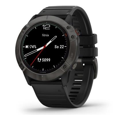 Garmin fenix6X Sapphire, GrayDLC/Black Band (MAP/Music)