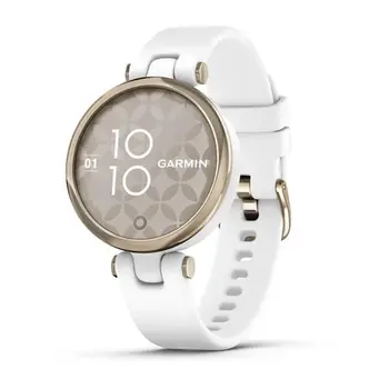 Garmin Lily Sport Cream Gold/White Silicone Band