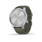 Garmin vivomove3 Style, Silver/Green Band