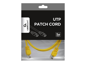 Gembird patch kabel CAT5e UTP,1m,žlutý