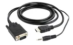 GEMBIRD Redukce HDMI to VGA + audio, 1,8m