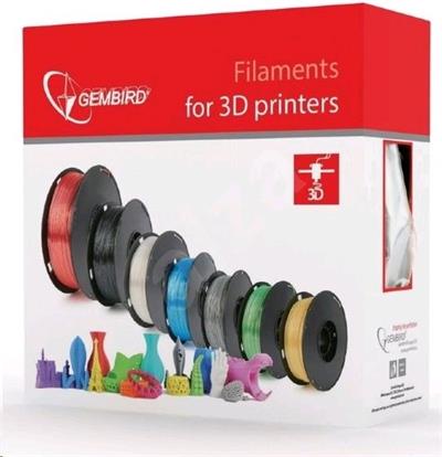 GEMBIRD Tisková struna (filament) PLA-plus Black 1,75mm 1kg