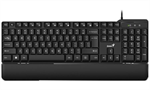 Genius KB-100XP, Klávesnice, drátová, ergo předložka, CZ+SK layout, USB, černá