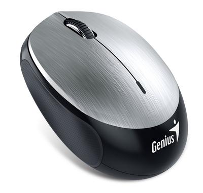 GENIUS NX-9000BT/ Bluetooth 4.0/ 1200 dpi/ bezdrátová/ dobíjecí baterie/ stříbrná