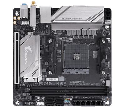 GIGABYTE MB Sc AM4 B450 I AORUS PRO WIFI, A, 2xDDR4, VGA, mini-ITX, WiFi