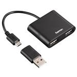 Hama USB 2.0 OTG Hub 1:2 pro smartphone/tablet/notebook/PC