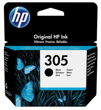 HP 305 ink black 120str. pro HP DeskJet 2300, 2710, 2720, Plus 4100