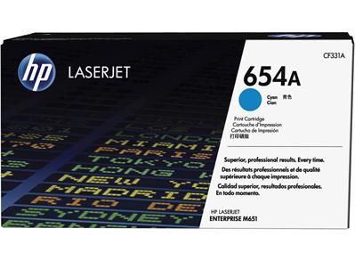 HP CLJ Enterprise M651, toner cyan 654A 15k