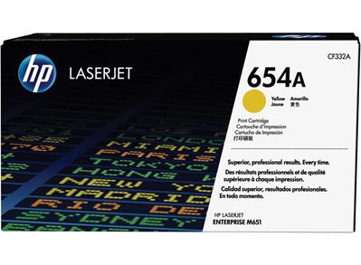 HP CLJ Enterprise M651, toner yellow 654A 15k