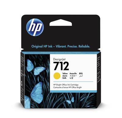 HP DesignJet Studio,T210,T230,T250,T630,T650, No.712, ink. kazeta yellow 29ml