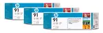 HP DesignJet Z6100, ink. cartridge 3ks light grey No.91 3x775ml