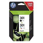 HP DJ 1510, 3055A, Officejet 2622, multipack ink black/color, HP 301,