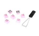 HP HyperX Rubber Keycaps - Gaming Accessory Kit - Pink (US Layout)