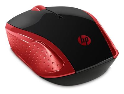 HP myš 200 bezdrátová červená