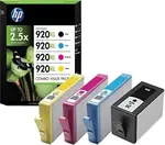 HP OfficeJet Pro 6000 6500, combo pack CMYK No.920XL (Black: 49 ml, CMY: 6 ml)