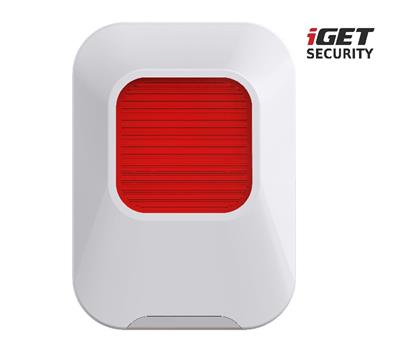 iGET SECURITY EP24 - Bezdrátová vnitří siréna pro alarm iGET SECURITY M5, dosah 1km