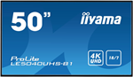 Iiyama ProLite LE5040UHS-B1,50",VA,4K UHD,60Hz,8ms,18/7