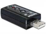 Delock Externí USB 2.0 zvukový adaptér 24 bit / 96 kHz se S/PDIF