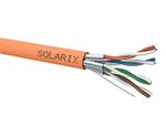 Instalační kabel Solarix CAT6A STP LSOHFR B2ca s1a d1 a1 500m/cívka oranžový