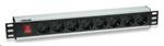 Intellinet 19" Rackmount 8-Way Power Strip - German Type,rozvodný panel,8x DE zásuvka,3m kabel