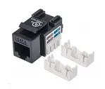 Intellinet Cat6 Keystone Jack, UTP, Black, Punch-down