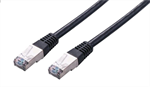 Kabel C-TECH patchcord Cat5e, FTP, černý, 0,5m