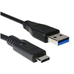 Kabel C-TECH USB 3.0 AM na Type-C kabel (AM/CM), 2m, černý