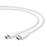 Kabel CABLEXPERT HDMI-HDMI 1,8m, 1.4, M/M stíněný, zlacené kontakty, bílý