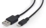 Kabel CABLEXPERT USB 2.0 Lightning (IP5 a vyšší) nabíjecí a synchronizační kabel, 2m, černý