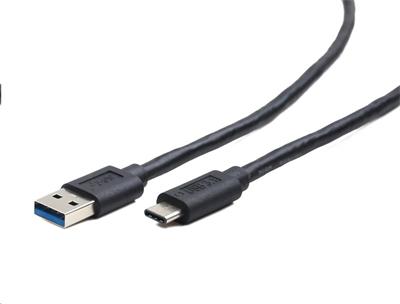 Kabel CABLEXPERT USB 3.0 AM na Type-C kabel (AM/CM), 1m, černý