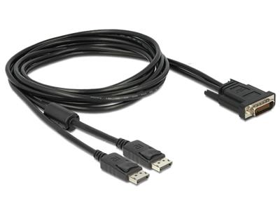 Kabel DMS-59 St > 2x DisplayPort St 2m Delock