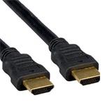 Kabel HDMI-HDMI 0.5m, M/M stíněný, zlacené kontakty, v1.4, 3D