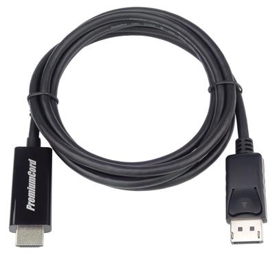 Kabel PremiumCord DisplayPort/M (zdroj) na HDMI/M (cíl),1m